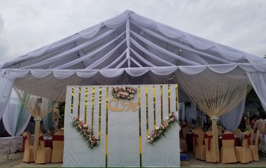 Khuôn viên tiệc cưới nhà hàng Thuỷ Mộc