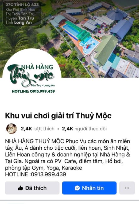 KHU VUI CHƠI GIẢI TRÍ - NHÀ HÀNG THỦY MỘC