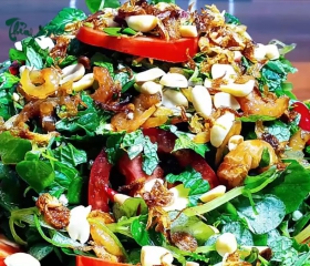 Gỏi rau càng cua tôm khô