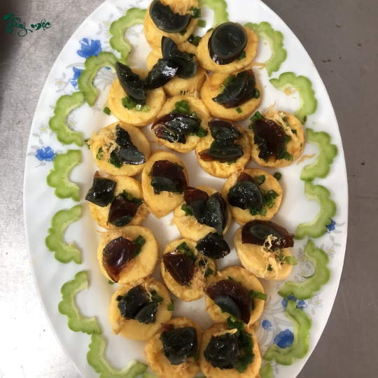 Đậu hũ trứng chà bông 