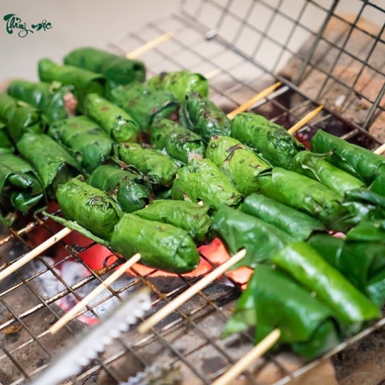 Bò lá lốt nướng