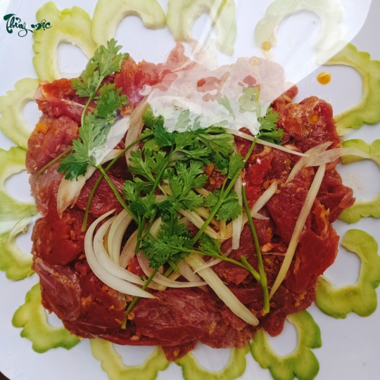 Bò né cải mầm